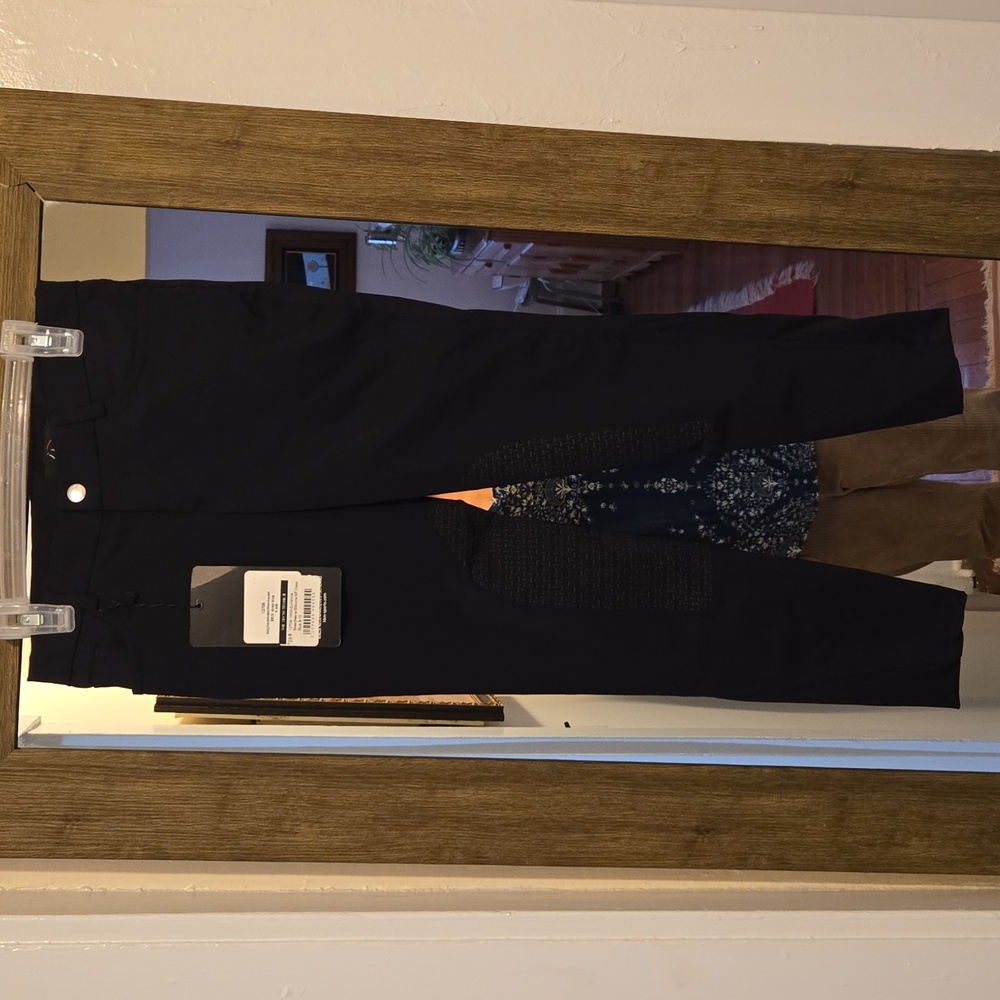 Kids Navy Riding Pants - Picture 3 of 4